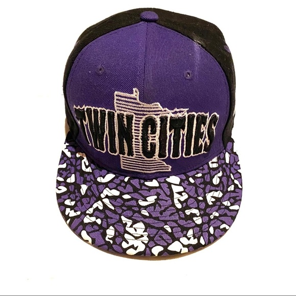 Twin Cities MN Strap Back Baseball Cap Hat Mens - Picture 1 of 8